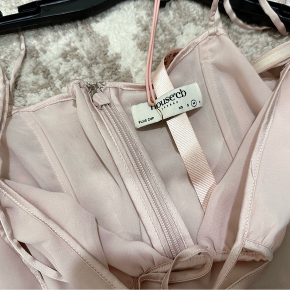 House of CB Georgette Cutout long sleeve minidress - Picture 5 of 8